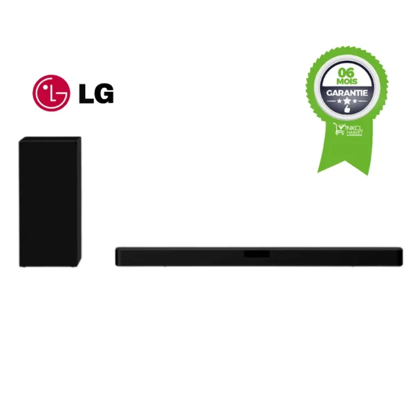 Barre de Son LG - SN5 - Bass Boost - USB, Auxiliaire - noir - 12 mois