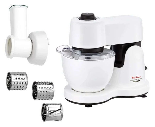 Robot pâtissier masteur chef compact - Moulinex - QA200110 - 700W - Bol 3,5L - Blanc - 4 mois