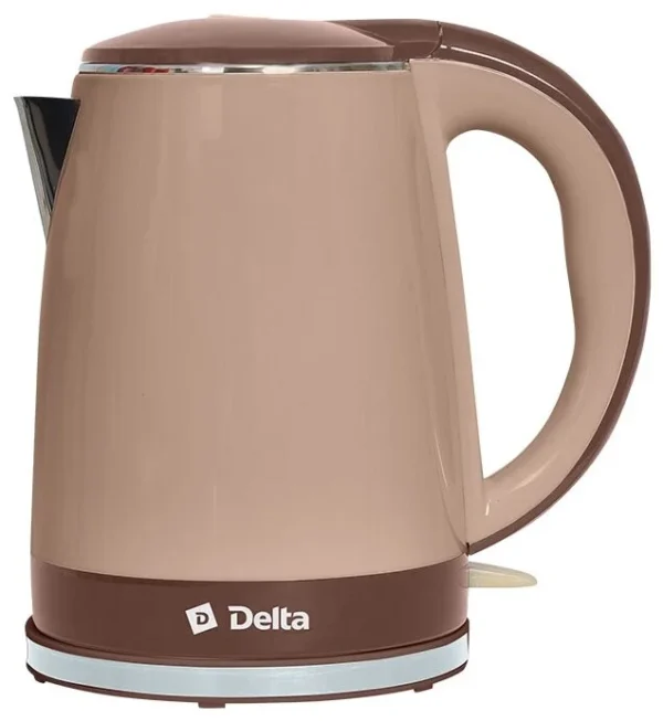 Bouilloire électrique DELTA DL-1370 - beige avec marron