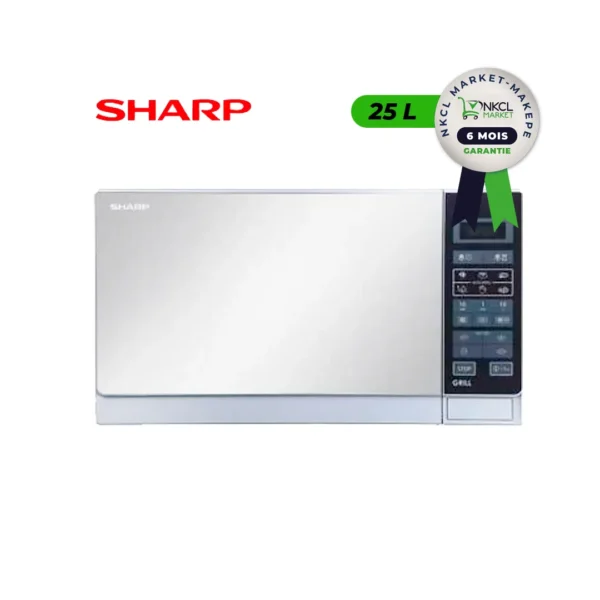Four à Micro-ondes Avec Grill - Sharp R-75MT - 25 Litres - 1000W - Inox - Garantie 06 mois
