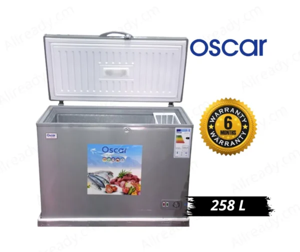 Congelateur coffre - OSCAR - OSC 370 - 258 litres - Argent - 06 Mois - Image 3