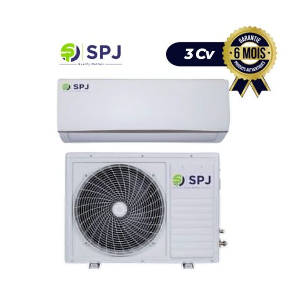 Climatiseur Split - SPJ - 3cv - 24000btu - 32008W - R410A - Blanc - 06 mois