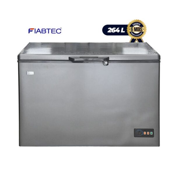 Chest Freezer - Fiabtec - FTCFS-364 - 264 liters - Gray - 6 Months