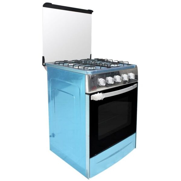 Cuisinière à Gaz WIN - 4 Feux - Acier inoxydable - 60 × 60 cm - inox - Garantie 6 Mois