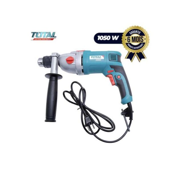 Perceuse à percussion - Total - TG111165 - 1050 W - 06 mois de garantie