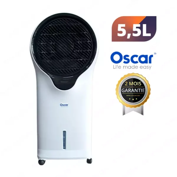 Refroidisseur d'air - OSCAR- OSC-2912 - 5,5 litres - Gris/Noir - Garantie 6 mois