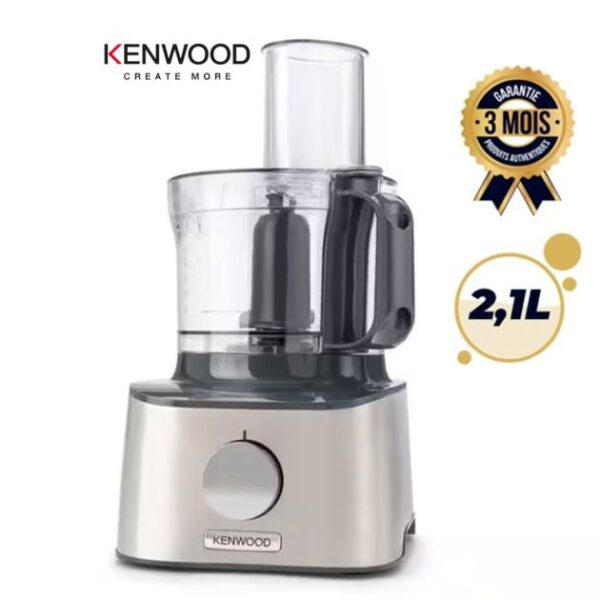Robot mixeur multifonctions - Kenwood - FDM307SS - 2,1 litres - 800 watts - Argent-Noir - Garantie 03 mois
