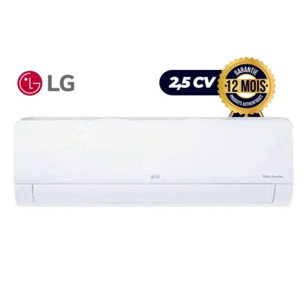 Climatiseur 2.5 CV – LG S4-Q18JLQAL – Dual Inverter – 18000 BTU – 12 mois de garantie