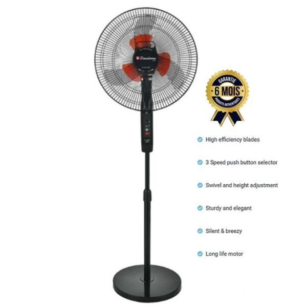 Ventilateur BINATONE A-1692 - 70W – Noir