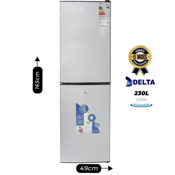 Réfrigirateur Delta combiné DRF-275 avec 6 mois de Garantie